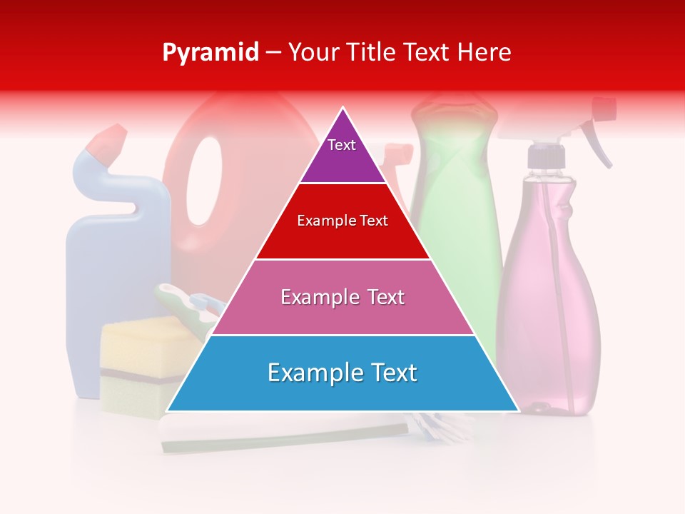 Bottle Cleaning Agent Spray Bottle PowerPoint Template