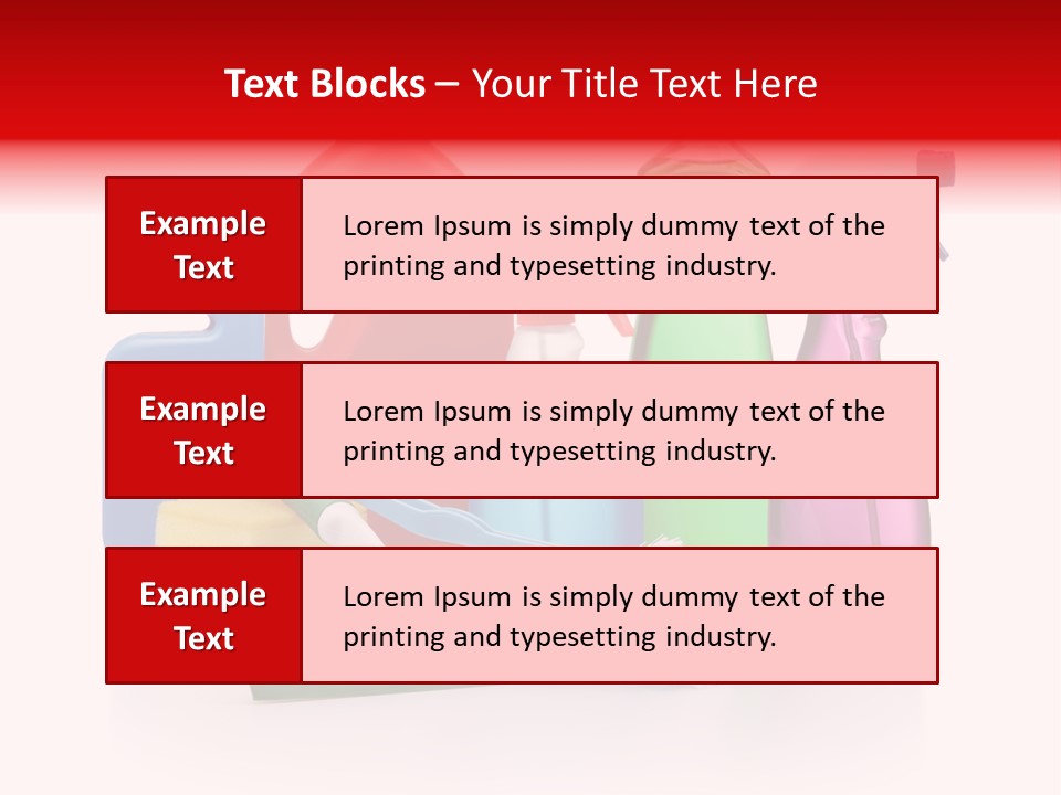 Bottle Cleaning Agent Spray Bottle PowerPoint Template