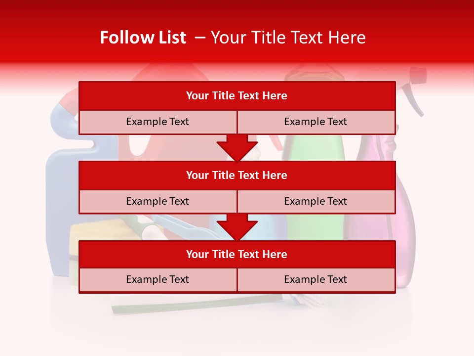 Bottle Cleaning Agent Spray Bottle PowerPoint Template