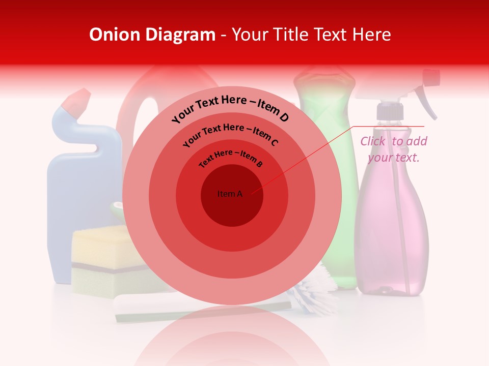 Bottle Cleaning Agent Spray Bottle PowerPoint Template