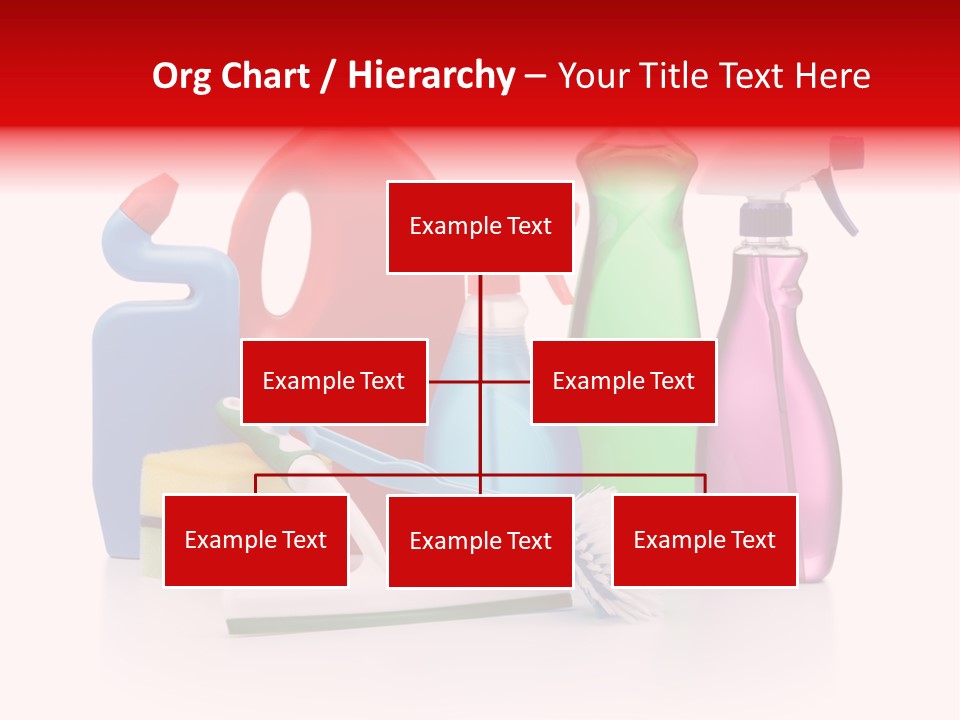 Bottle Cleaning Agent Spray Bottle PowerPoint Template