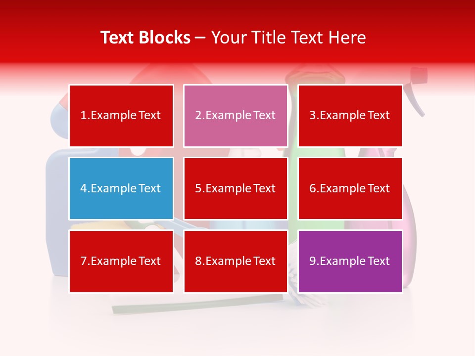 Bottle Cleaning Agent Spray Bottle PowerPoint Template