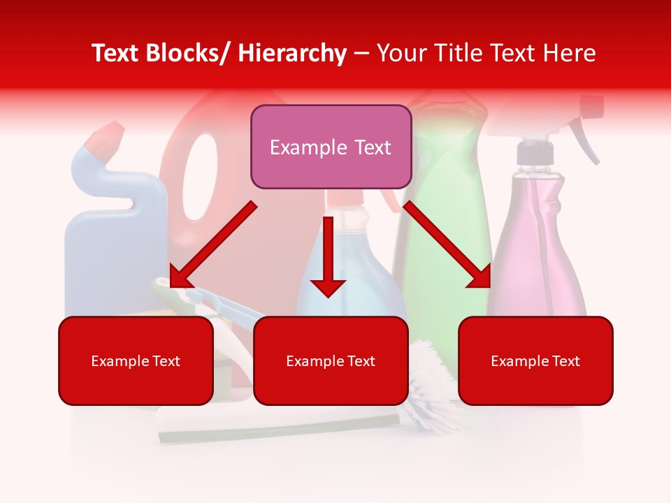 Bottle Cleaning Agent Spray Bottle PowerPoint Template