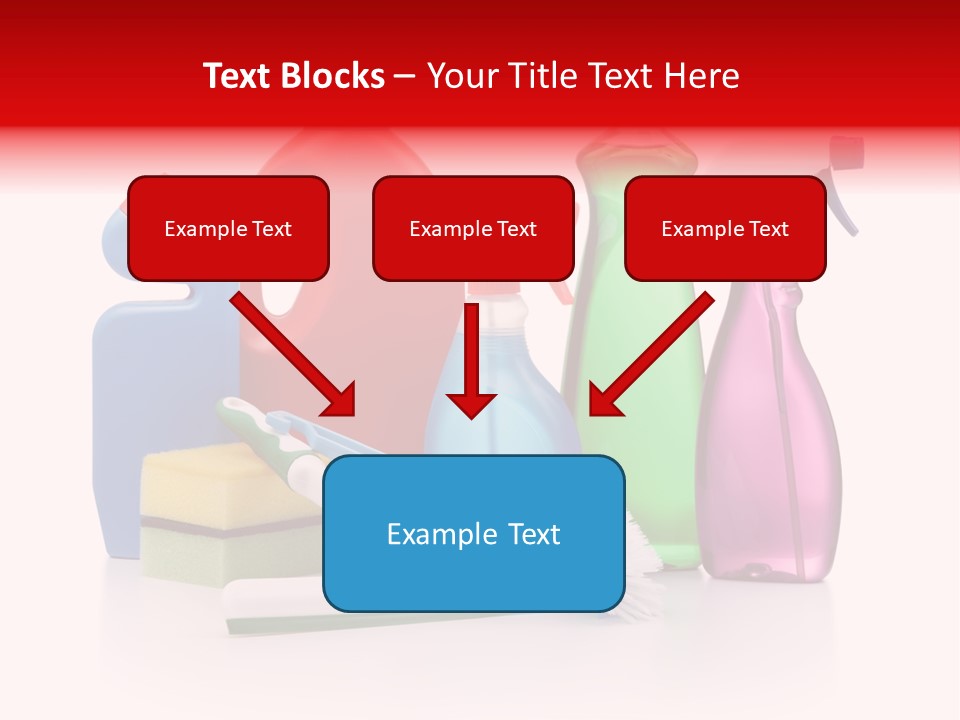 Bottle Cleaning Agent Spray Bottle PowerPoint Template