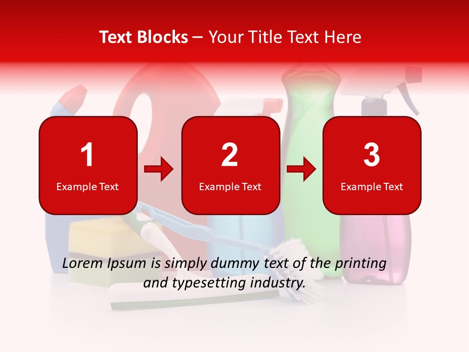 Bottle Cleaning Agent Spray Bottle PowerPoint Template