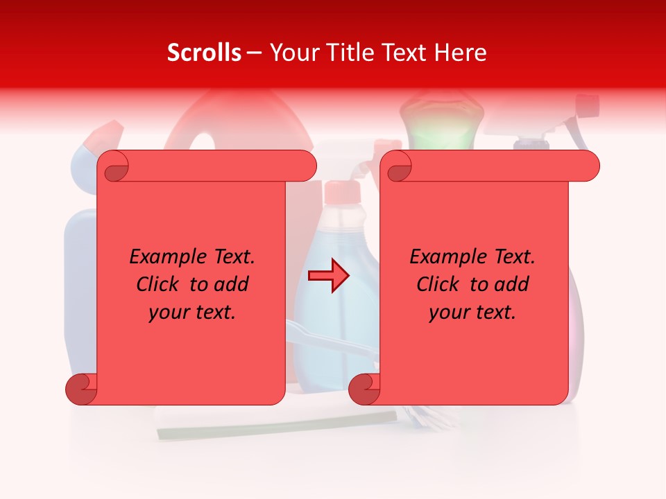 Bottle Cleaning Agent Spray Bottle PowerPoint Template