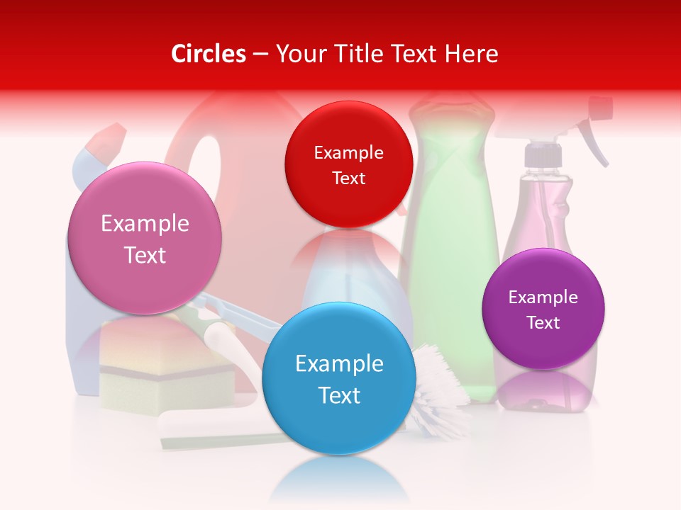 Bottle Cleaning Agent Spray Bottle PowerPoint Template