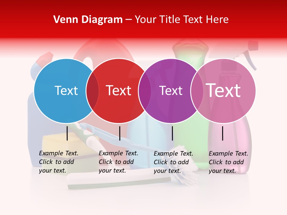 Bottle Cleaning Agent Spray Bottle PowerPoint Template