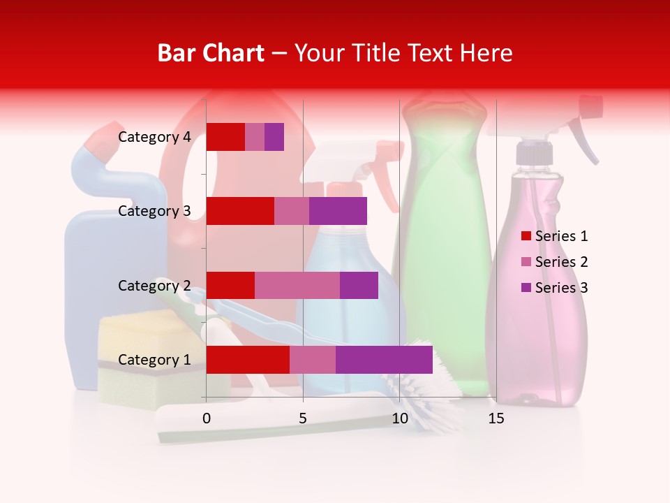 Bottle Cleaning Agent Spray Bottle PowerPoint Template