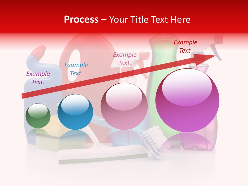 Bottle Cleaning Agent Spray Bottle PowerPoint Template