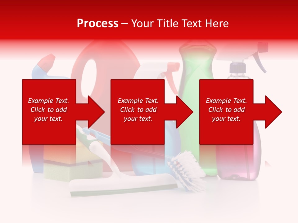 Bottle Cleaning Agent Spray Bottle PowerPoint Template