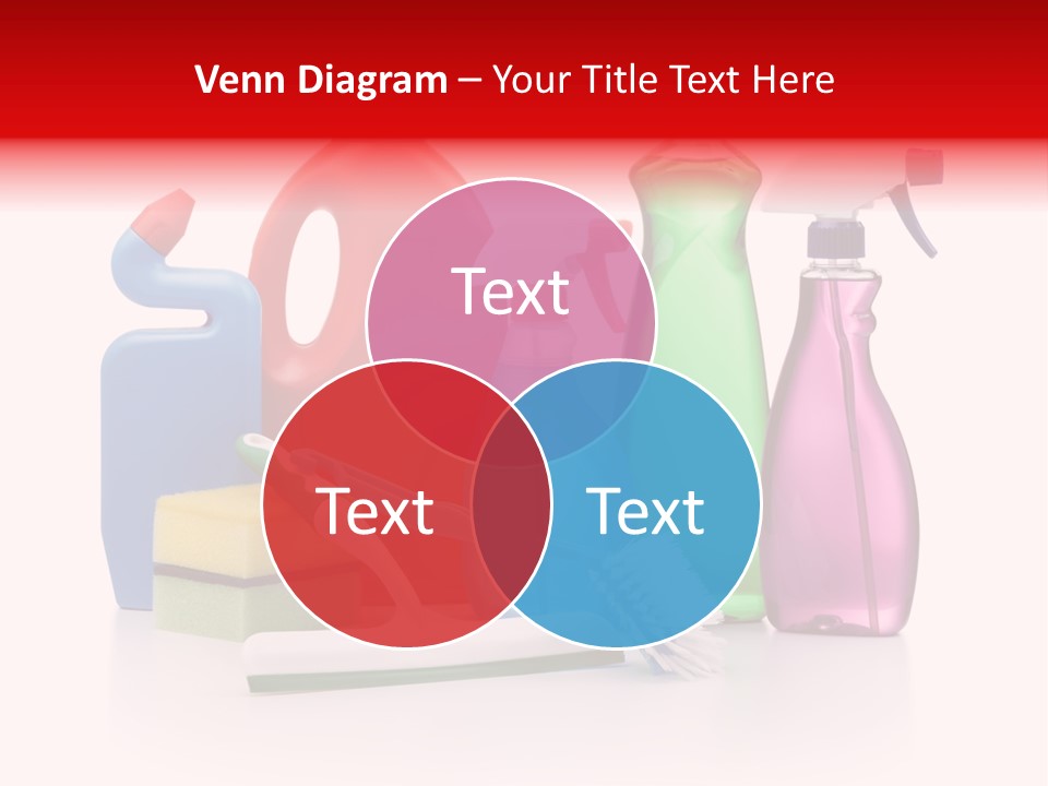 Bottle Cleaning Agent Spray Bottle PowerPoint Template