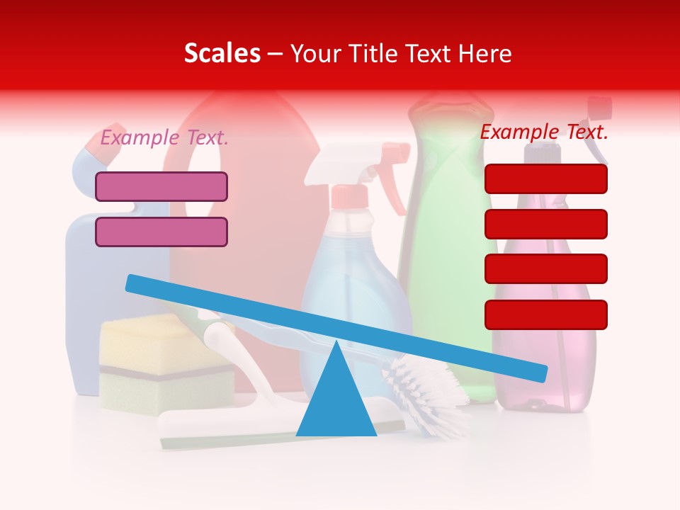 Bottle Cleaning Agent Spray Bottle PowerPoint Template