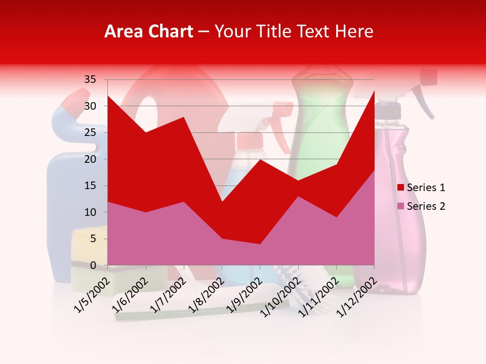 Bottle Cleaning Agent Spray Bottle PowerPoint Template