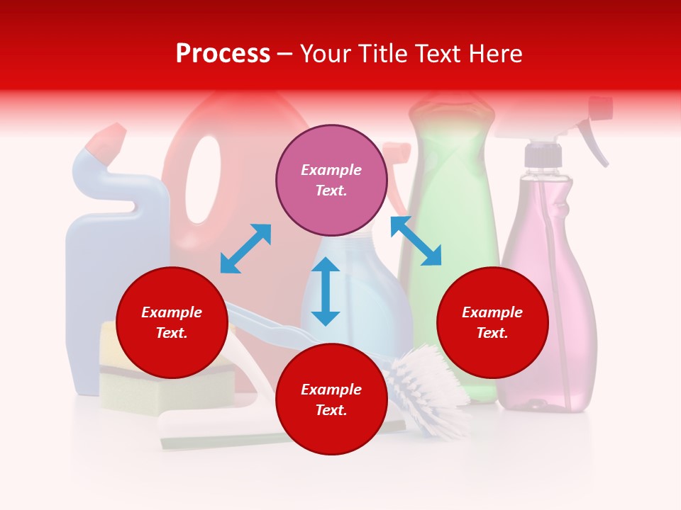 Bottle Cleaning Agent Spray Bottle PowerPoint Template