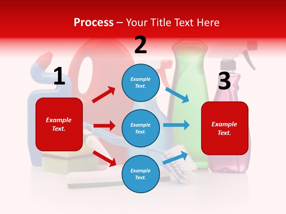Bottle Cleaning Agent Spray Bottle PowerPoint Template