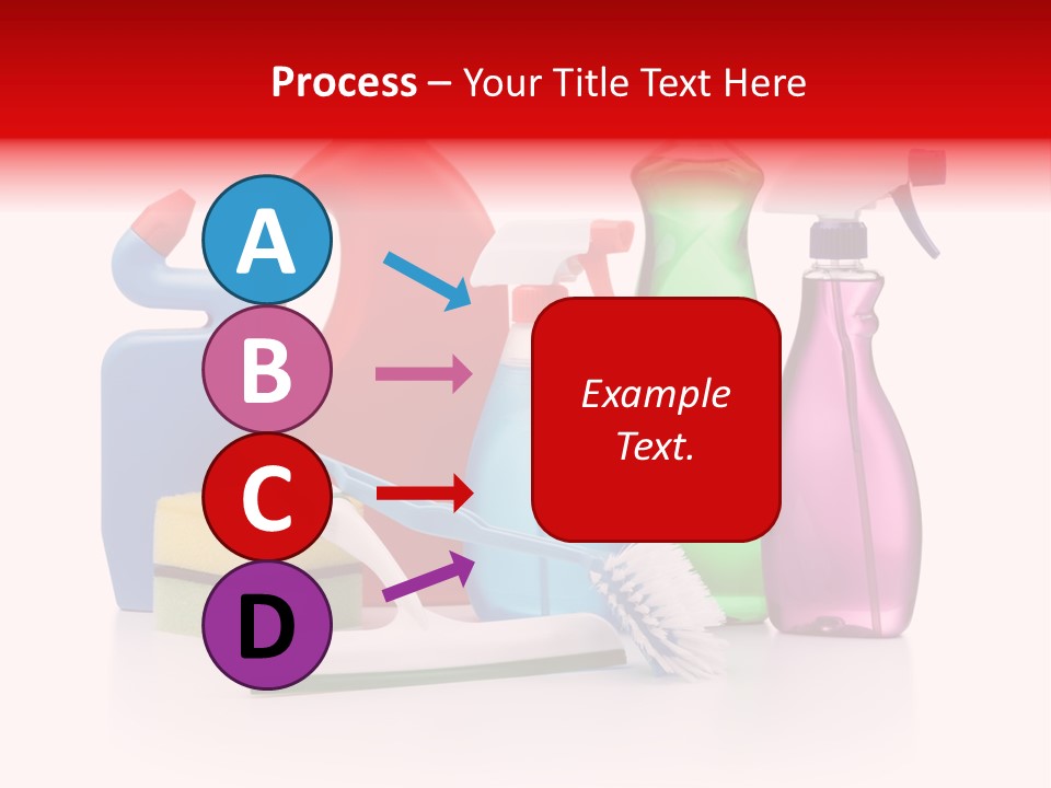 Bottle Cleaning Agent Spray Bottle PowerPoint Template