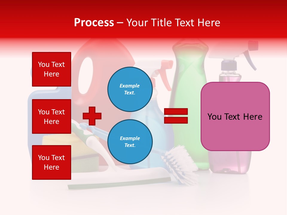 Bottle Cleaning Agent Spray Bottle PowerPoint Template