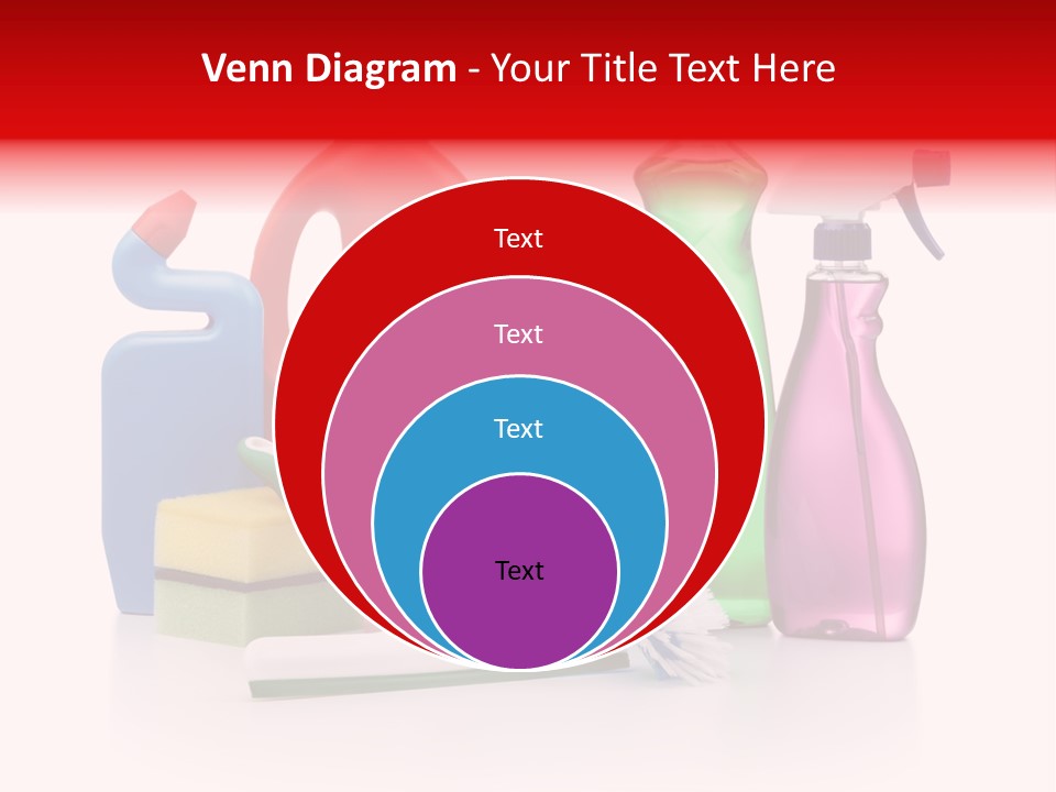 Bottle Cleaning Agent Spray Bottle PowerPoint Template