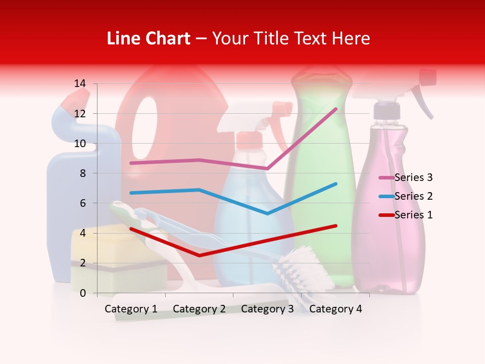 Bottle Cleaning Agent Spray Bottle PowerPoint Template