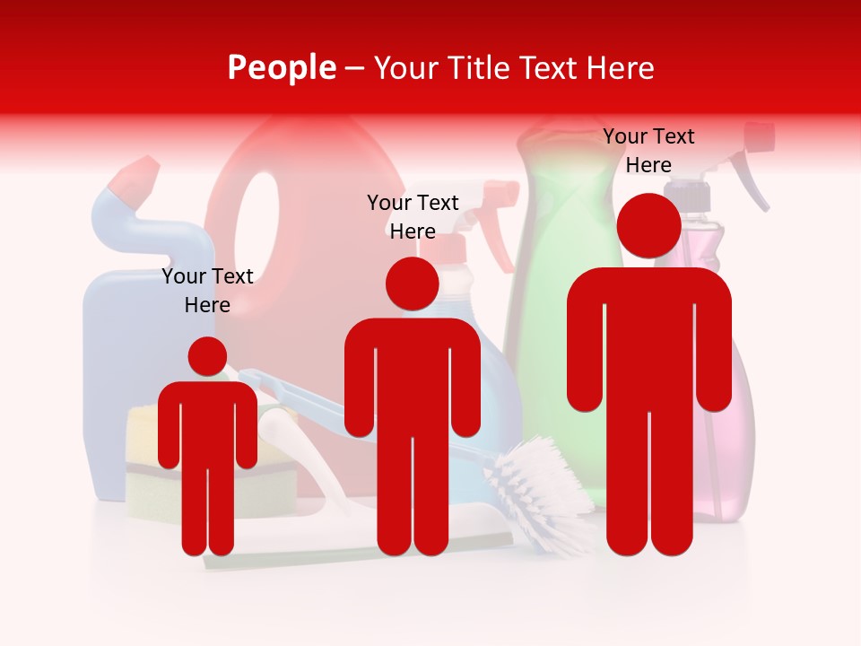 Bottle Cleaning Agent Spray Bottle PowerPoint Template