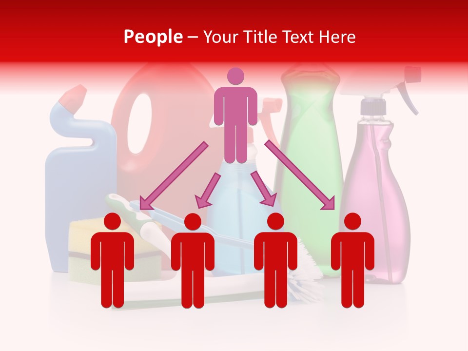 Bottle Cleaning Agent Spray Bottle PowerPoint Template