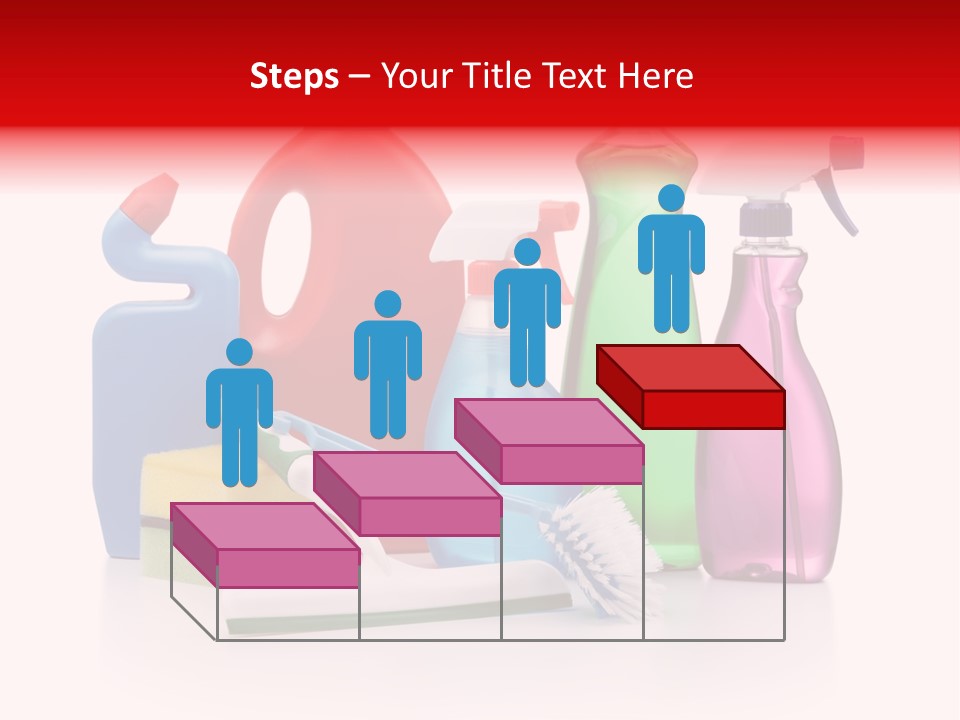 Bottle Cleaning Agent Spray Bottle PowerPoint Template