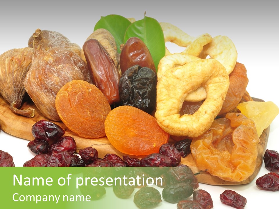 Trockenfrucht Cranberry Preiselbeere PowerPoint Template