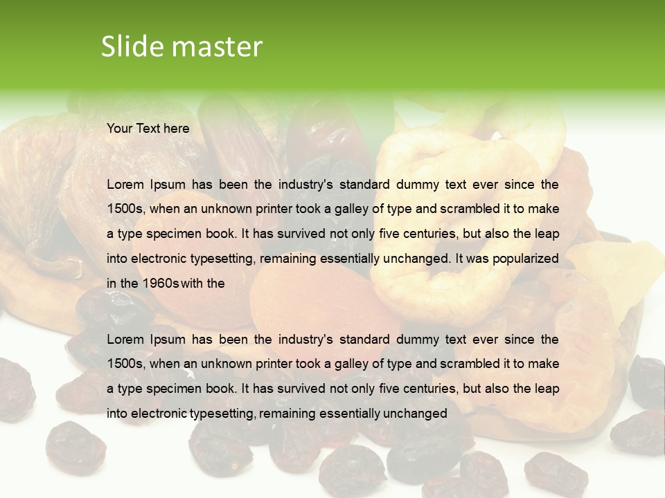 Trockenfrucht Cranberry Preiselbeere PowerPoint Template