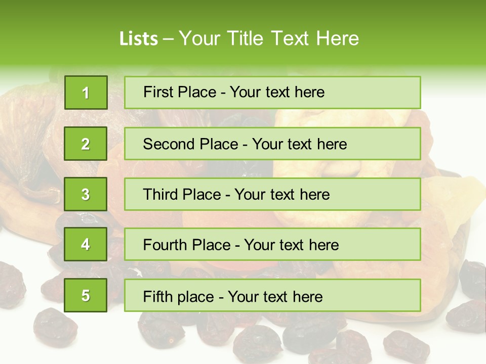 Trockenfrucht Cranberry Preiselbeere PowerPoint Template