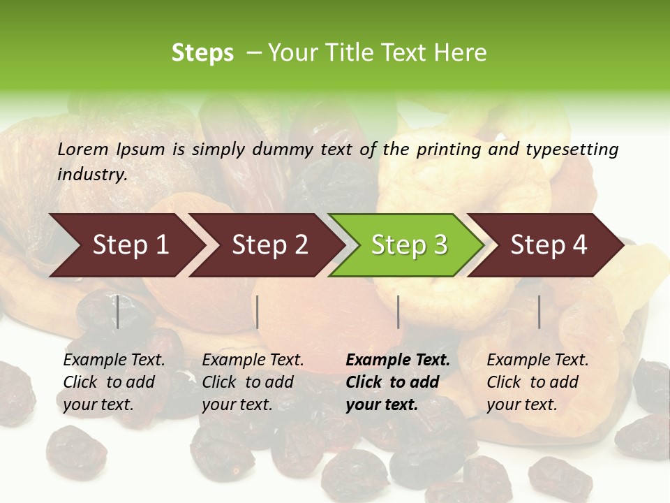 Trockenfrucht Cranberry Preiselbeere PowerPoint Template