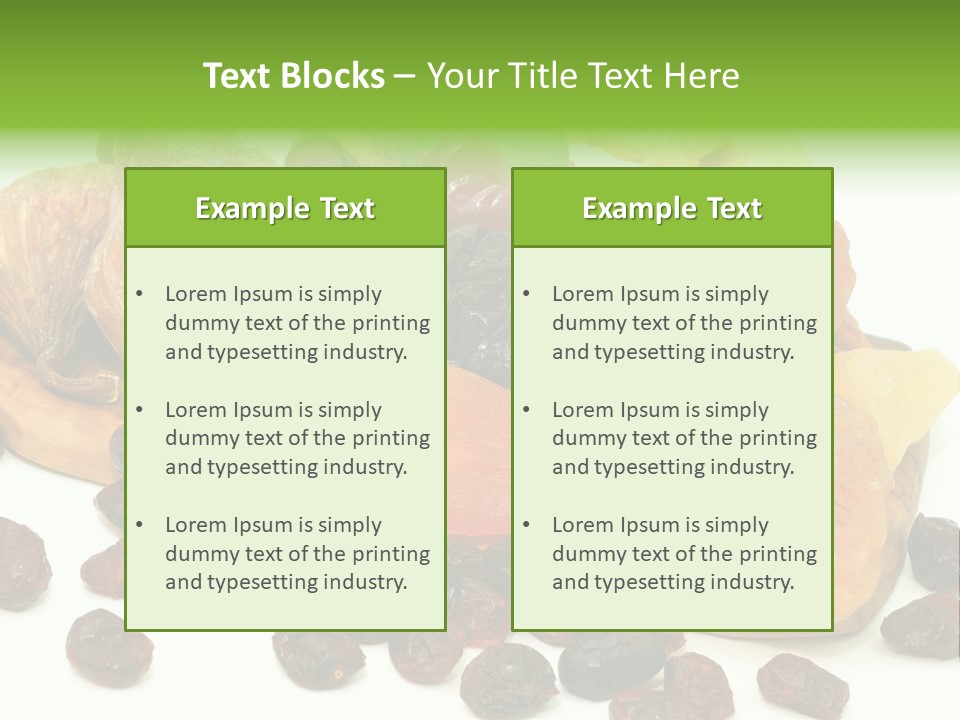 Trockenfrucht Cranberry Preiselbeere PowerPoint Template