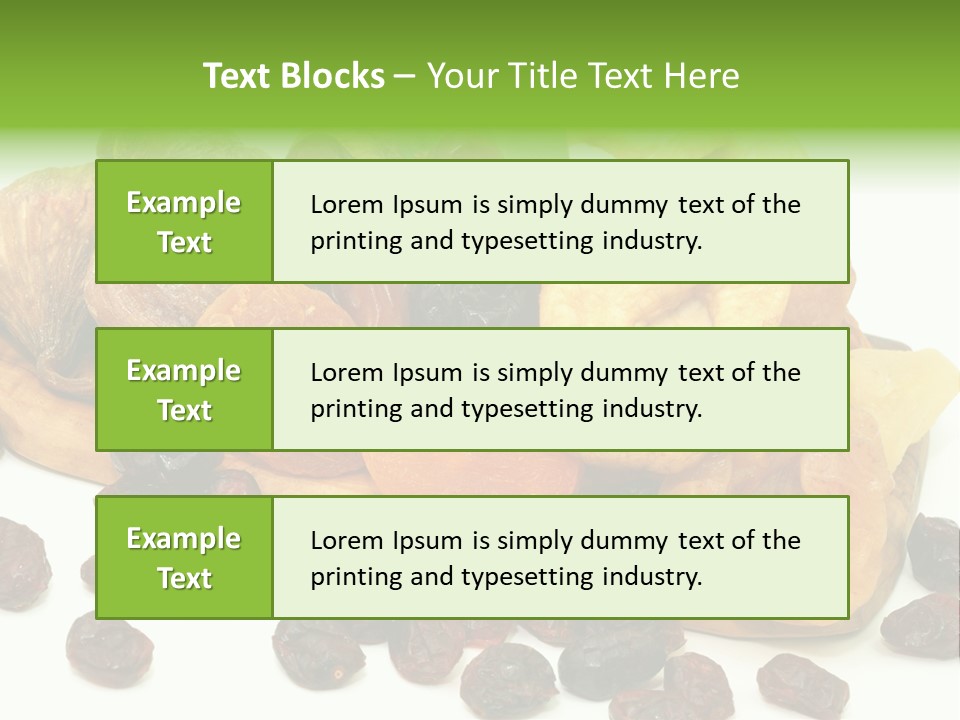 Trockenfrucht Cranberry Preiselbeere PowerPoint Template