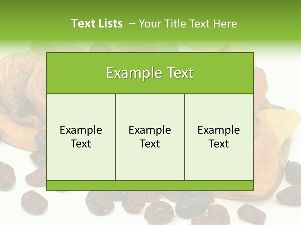 Trockenfrucht Cranberry Preiselbeere PowerPoint Template