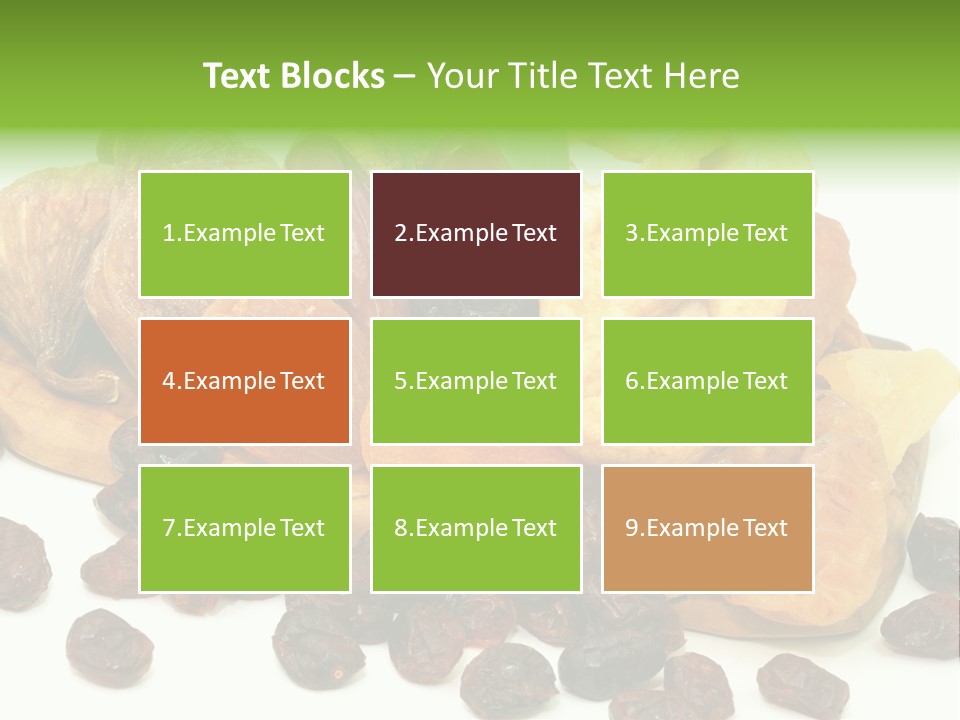 Trockenfrucht Cranberry Preiselbeere PowerPoint Template