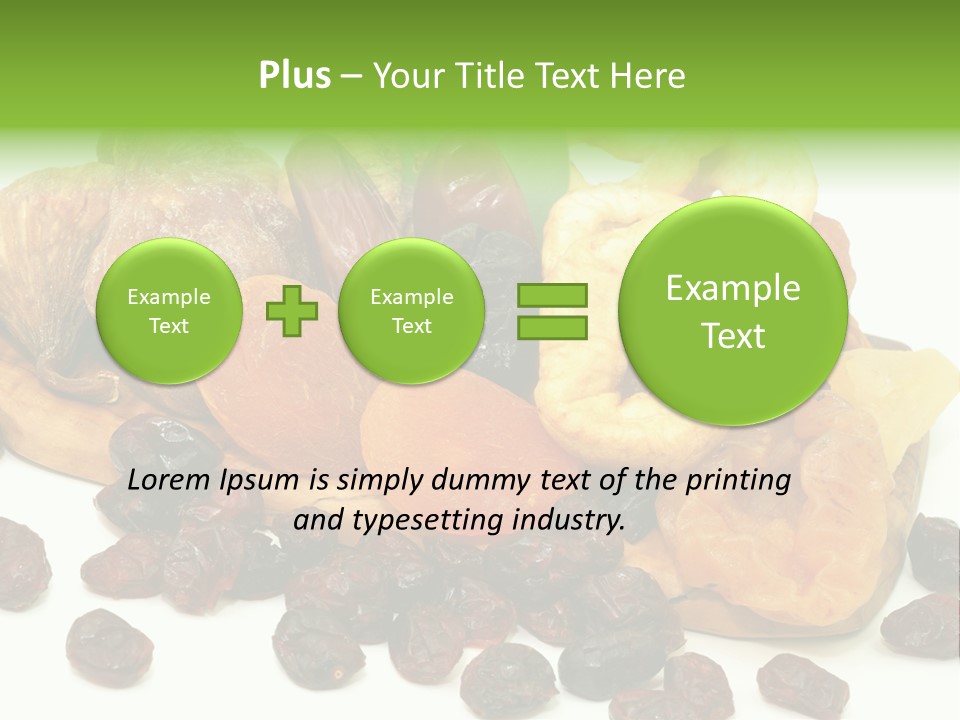 Trockenfrucht Cranberry Preiselbeere PowerPoint Template