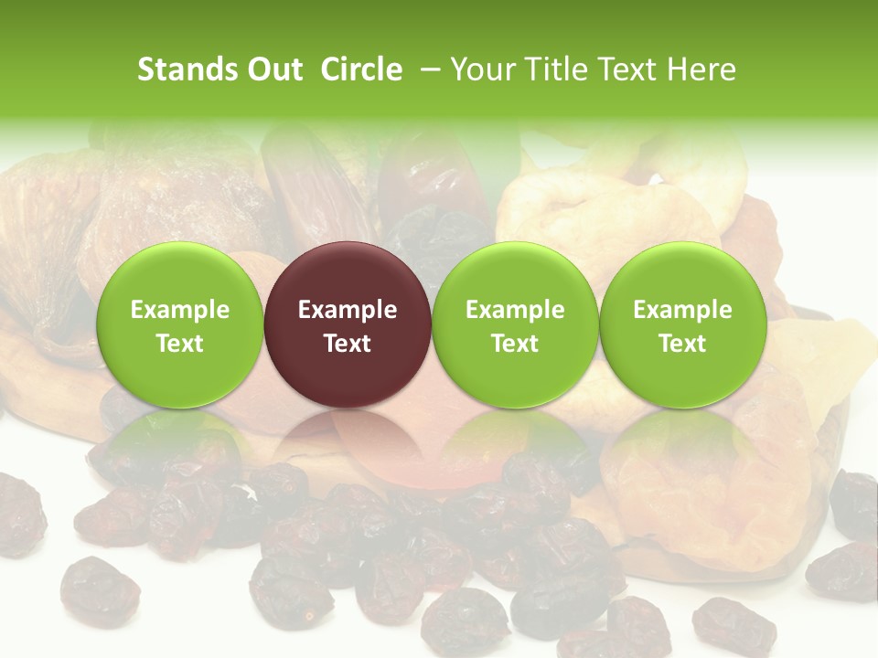 Trockenfrucht Cranberry Preiselbeere PowerPoint Template