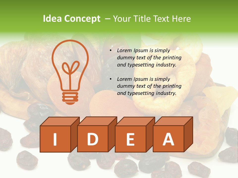 Trockenfrucht Cranberry Preiselbeere PowerPoint Template