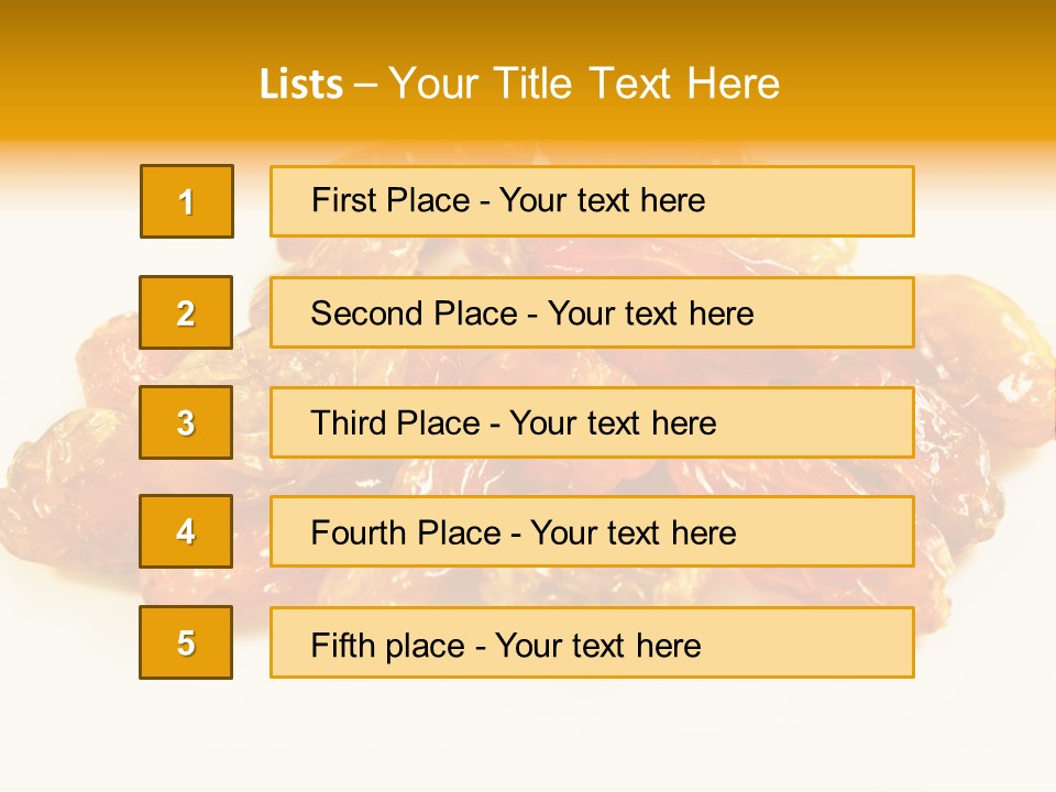 Obst Backzutaten Trockenobst PowerPoint Template