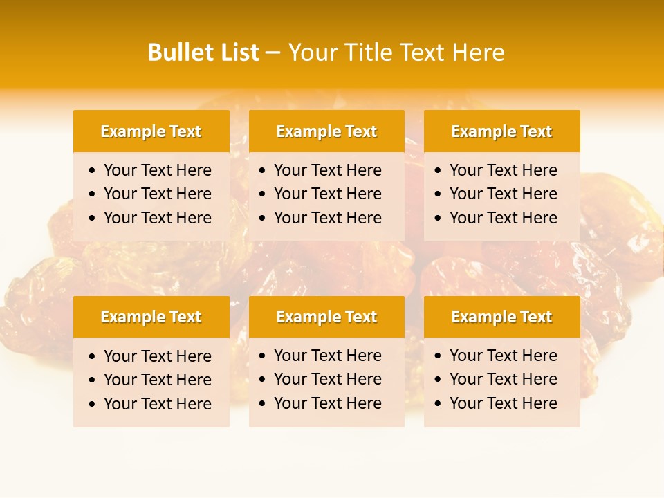 Obst Backzutaten Trockenobst PowerPoint Template