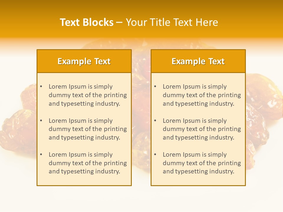 Obst Backzutaten Trockenobst PowerPoint Template
