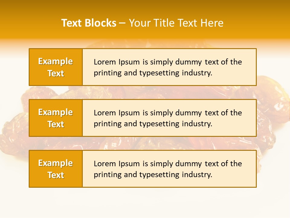 Obst Backzutaten Trockenobst PowerPoint Template