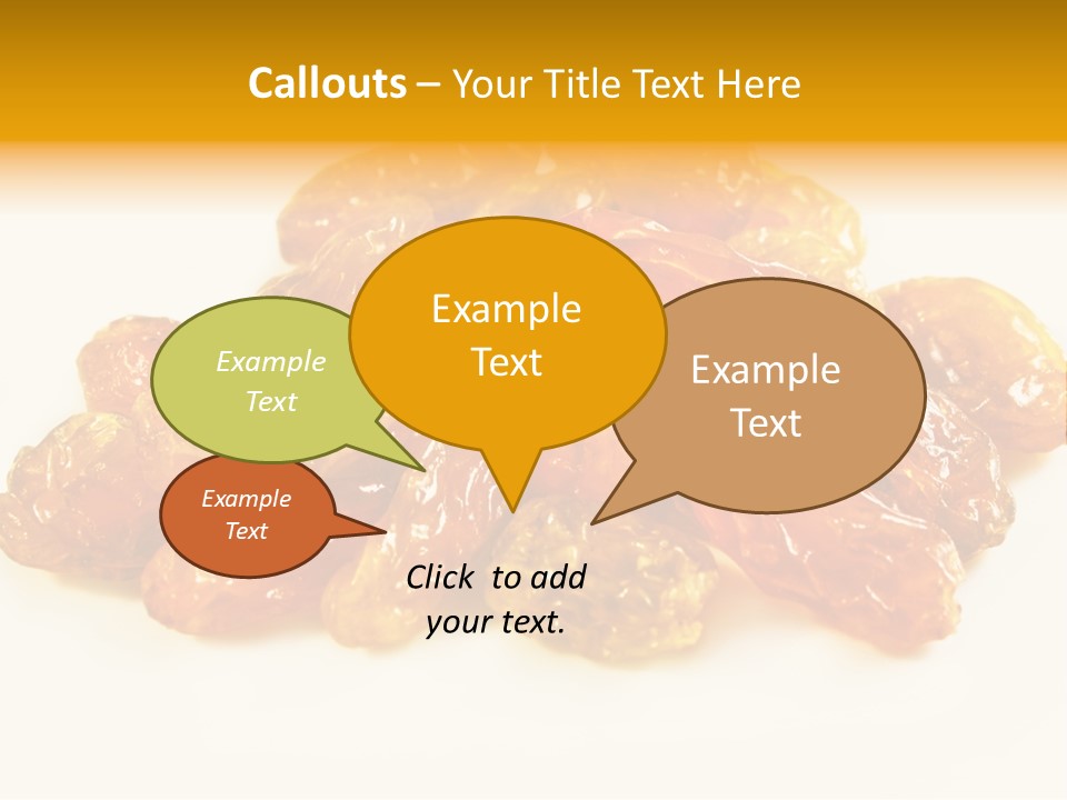 Obst Backzutaten Trockenobst PowerPoint Template