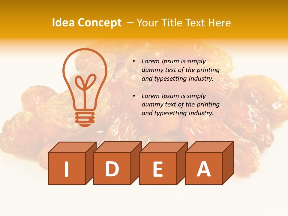 Obst Backzutaten Trockenobst PowerPoint Template