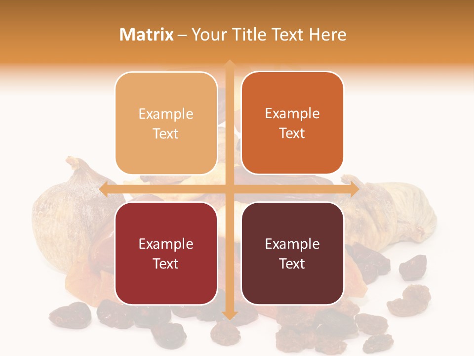 Blatt Mischobst Getrocknet PowerPoint Template