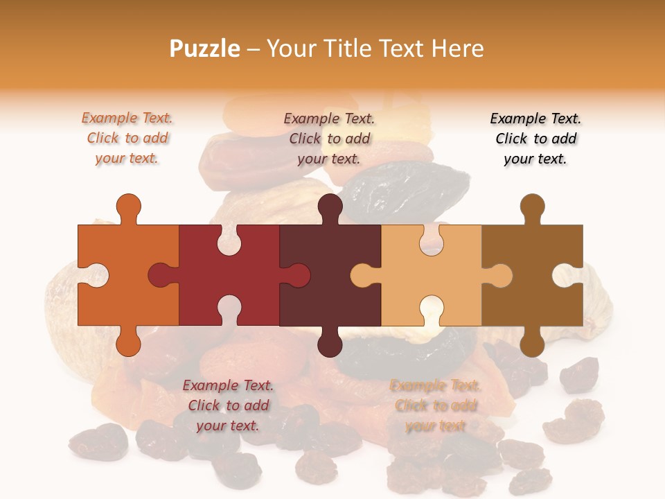 Blatt Mischobst Getrocknet PowerPoint Template