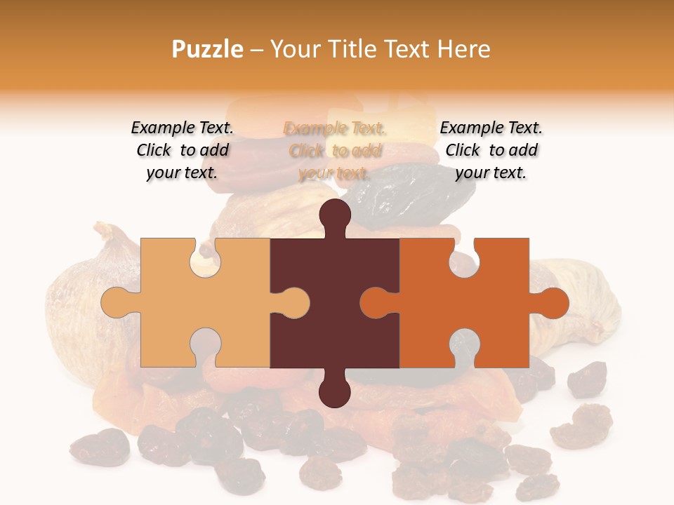 Blatt Mischobst Getrocknet PowerPoint Template