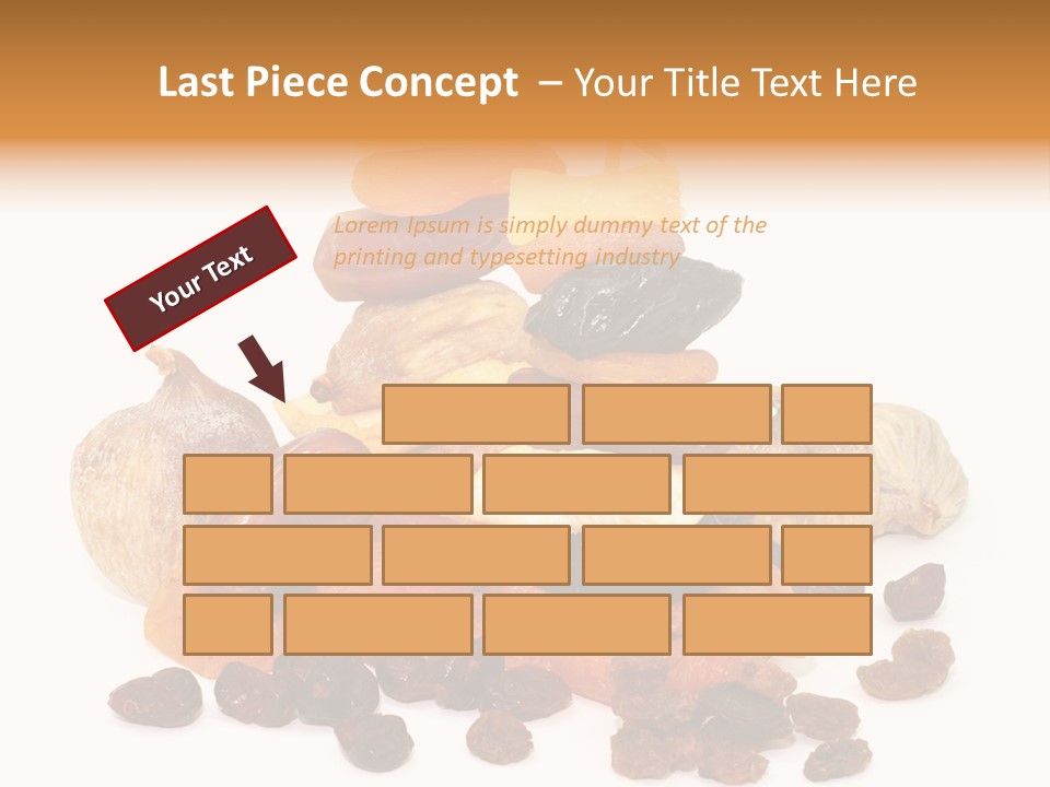 Blatt Mischobst Getrocknet PowerPoint Template
