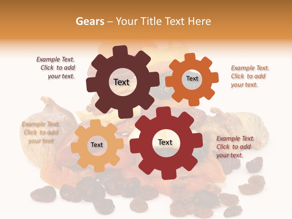 Blatt Mischobst Getrocknet PowerPoint Template