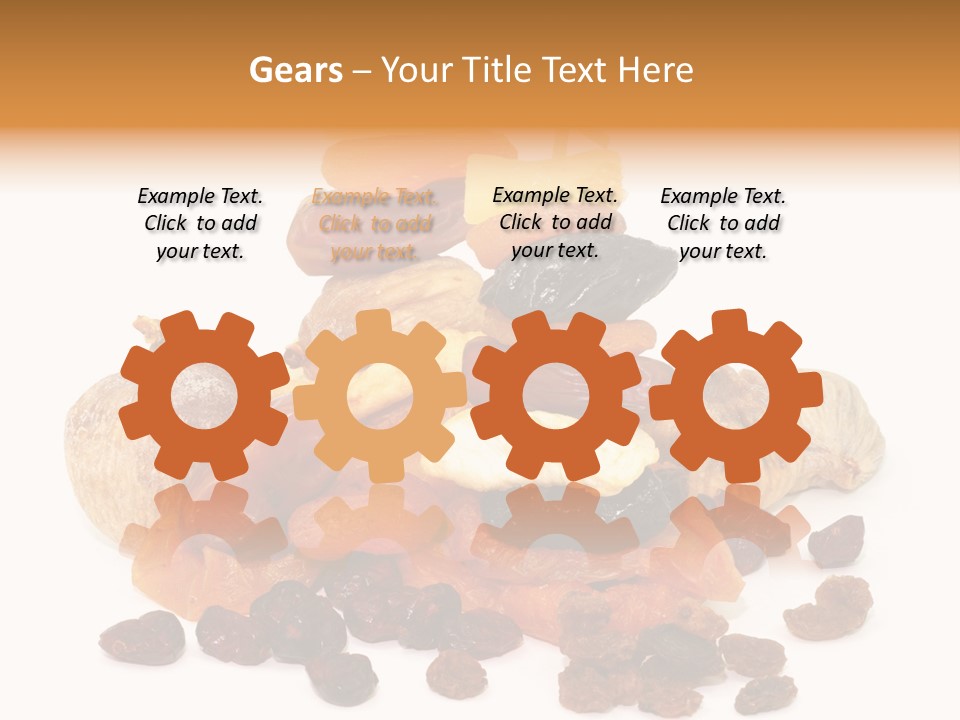 Blatt Mischobst Getrocknet PowerPoint Template